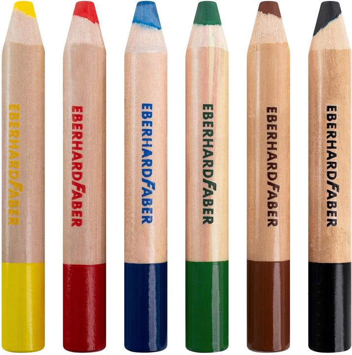 Image du produit EberhardFaber Crayons de couleur Jumbo MiniMaxi 6 pièces (Couleur mélangée, 6 x)
