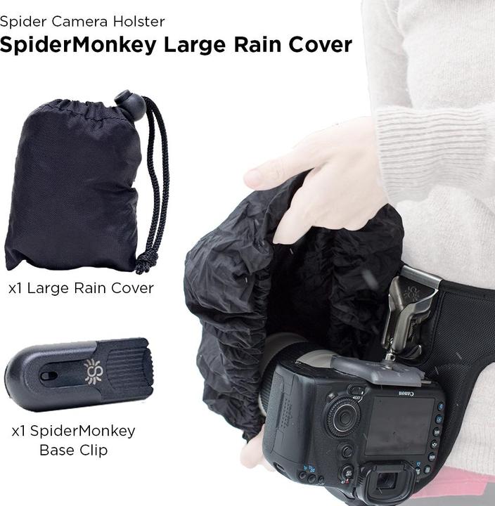 Image du produit Spider Holster Spider Monkey Large Rain Cover + Base Clip (Sac à bandoulière pour appareil photo)