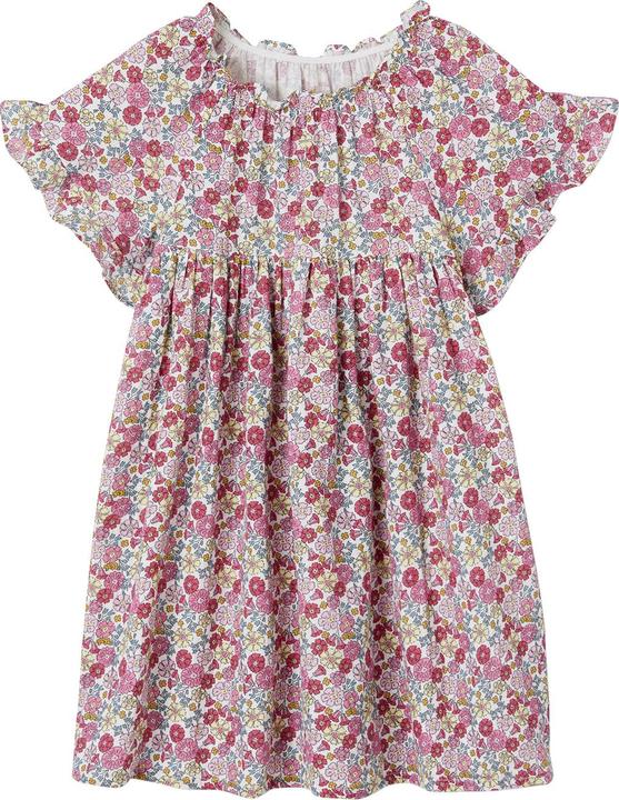 Produktbild Vertbaudet Geblümtes Mädchen Kleid mit Schmetterlingsärmeln (146)