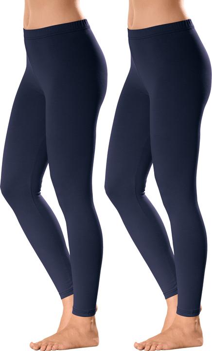 Erwin Müller Damen-Leggings, lang 2er-Pack