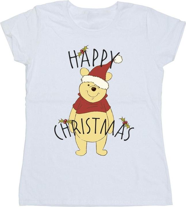 Image du produit Disney - T-shirt WINNIE THE POOH HAPPY CHRISTMAS HOLLY - Femme (XL)