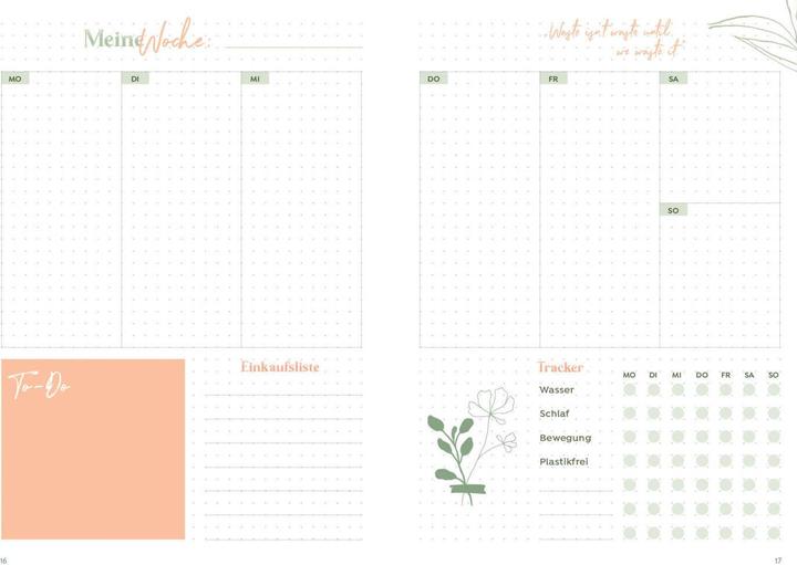 Actual product image Bullet Journal - Sustainable living and planning (21.6 x 15.3 cm, Hardcover)