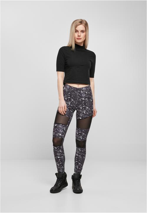 Actual product image Urban Classics Ladies Tech Mesh AOP Leggings (XXL)
