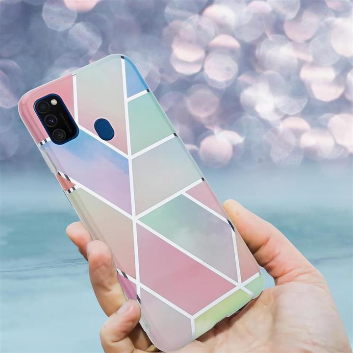 Actual product image Cadorabo IMD TPU Colorful Marble Cover (Huawei P20 Lite)