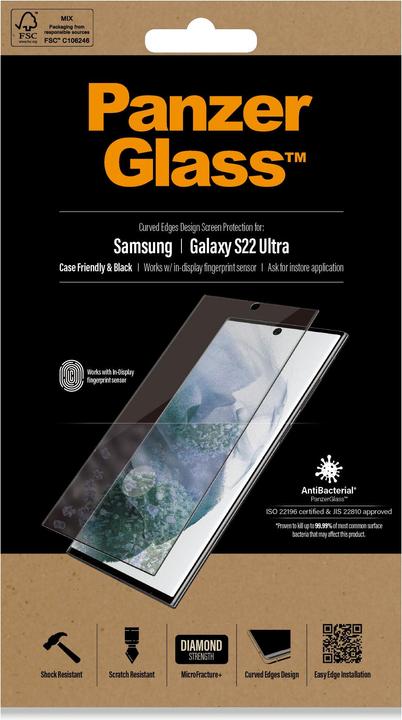 Produktbild PanzerGlass Case Friendly (1 Stück, Samsung Galaxy S22 Ultra)