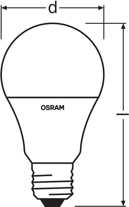 Produktbild Osram Led Retrofit Rgbw Lamps With Remote Control (E27, 60 W, 806 lm, 1 x, G)
