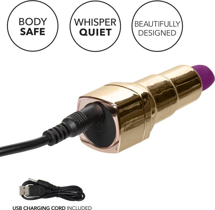 Actual product image CalExotics Naughty Bits® Bad Bitch® Lipstick Vibrator