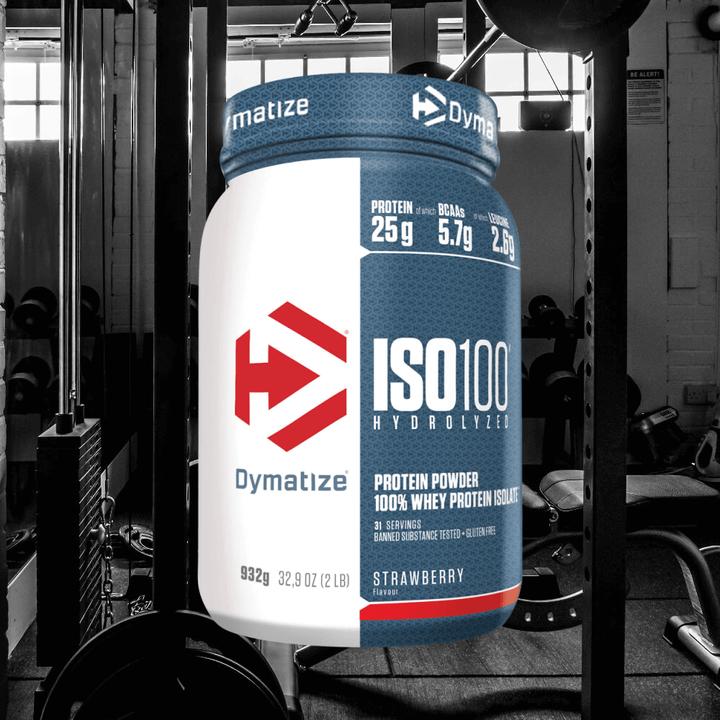 Actual product image Dymatize ISO 100 Hydrolyzed (Strawberry, 1 pcs., 932 g)