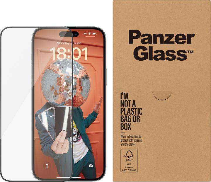 Actual product image PanzerGlass Ultra-Wide Fit (1 Piece, Apple iPhone 15 Plus)