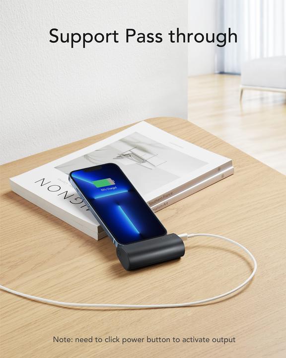 Actual product image Veger Plugon Powerbank Lightning - 5'000mAh (5000 mAh, 20 W, 18.50 Wh)