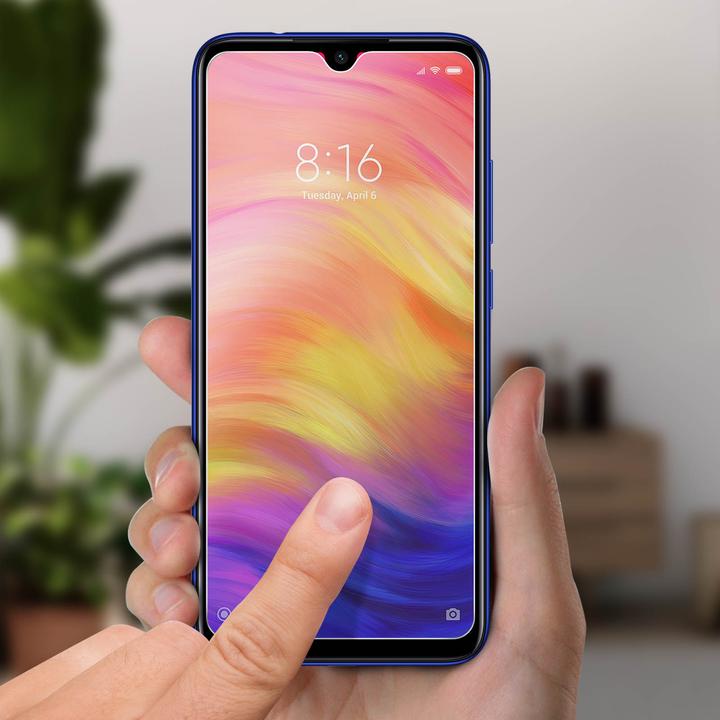 Produktbild Avizar Kristallklare Folie, Glas-Displayschutz (1 Stück, Xiaomi Redmi Note 7)