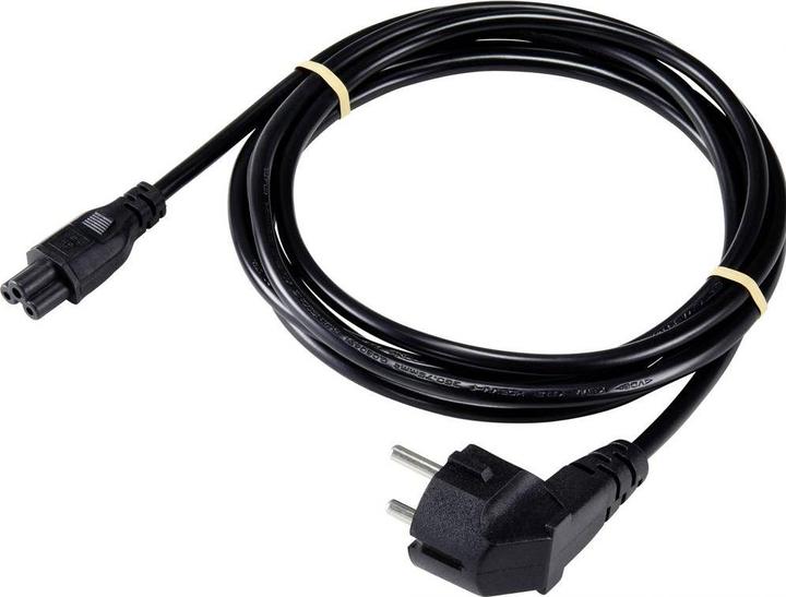 Sygonix SY-5043498 Cavo di alimentazione per notebook nero 3,00 m (3 m)