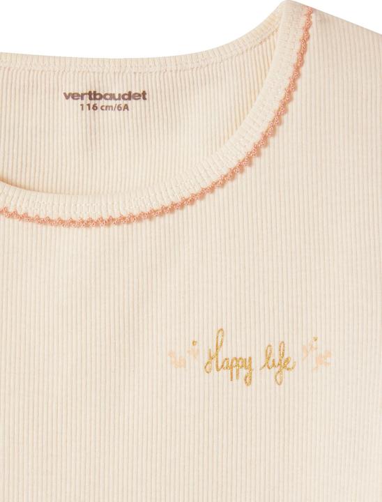 Actual product image Vertbaudet 3er-Pack Mädchen T-Shirts, Ripp Oeko-Tex (140)