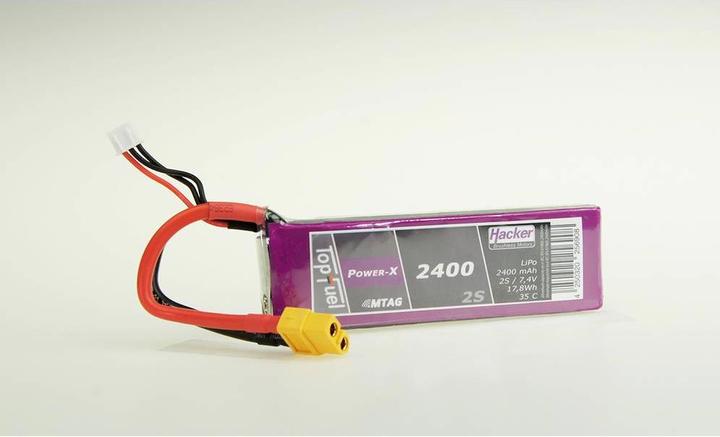 Immagine prodotto Hacker Pacchetto LiPo TF Power-X 2400-2S MTAG (7.40 V, 2400 mAh)