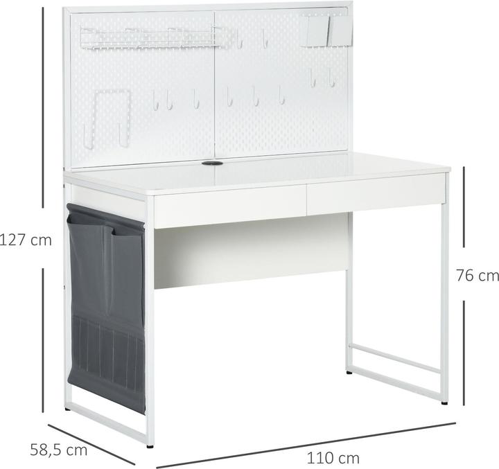 Actual product image Homcom Desk (110 x 58.5 x 127 cm)