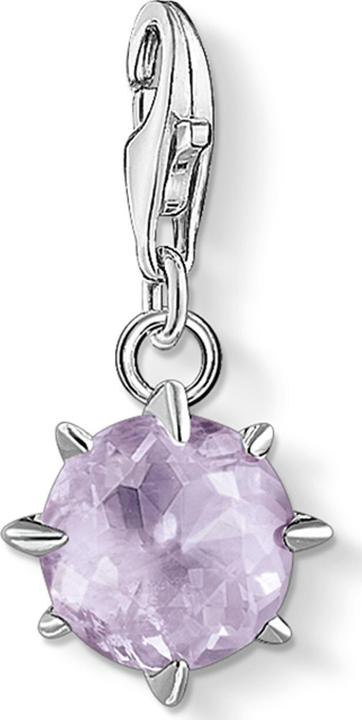 Thomas Sabo Ciondolo Charm Birthstone giugno (Argento 925)