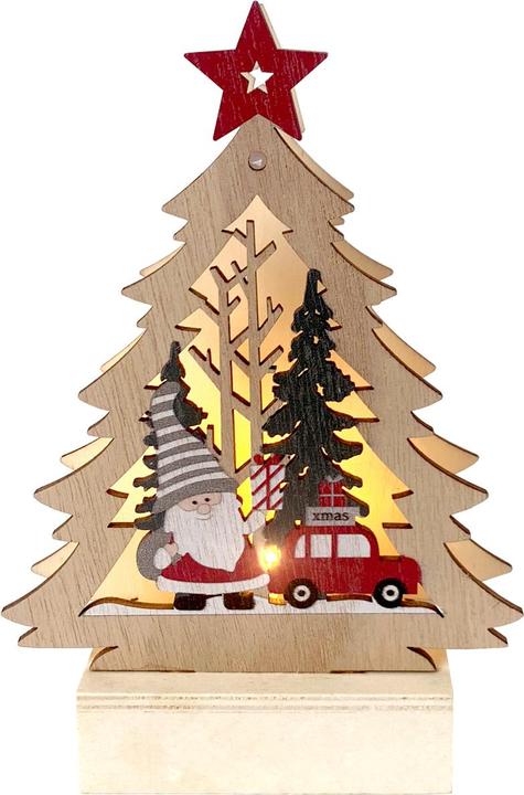 Produktbild HTI-Living Weihnachtsdeko Tannenbaum mit Weihnachtsmann und Auto