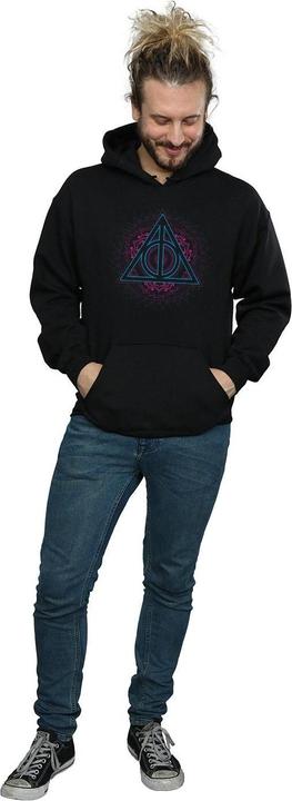 Immagine prodotto Neon Deathly Hallows Felpa con Cappuccio Uomo (XXL)
