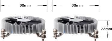 Actual product image Silverstone Nitrogon SST-NT07-115X Low Profile CPU Cooler (23 mm)