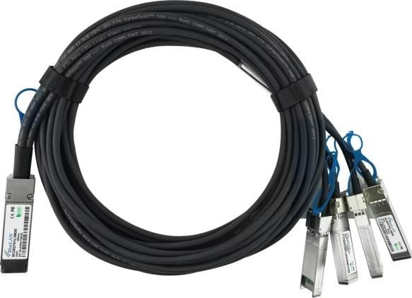 Image du produit BlueLAN Extreme Networks 100G-QSFP-4SFP-P-5M compatible QSFP28 DAC SC282701L5M26