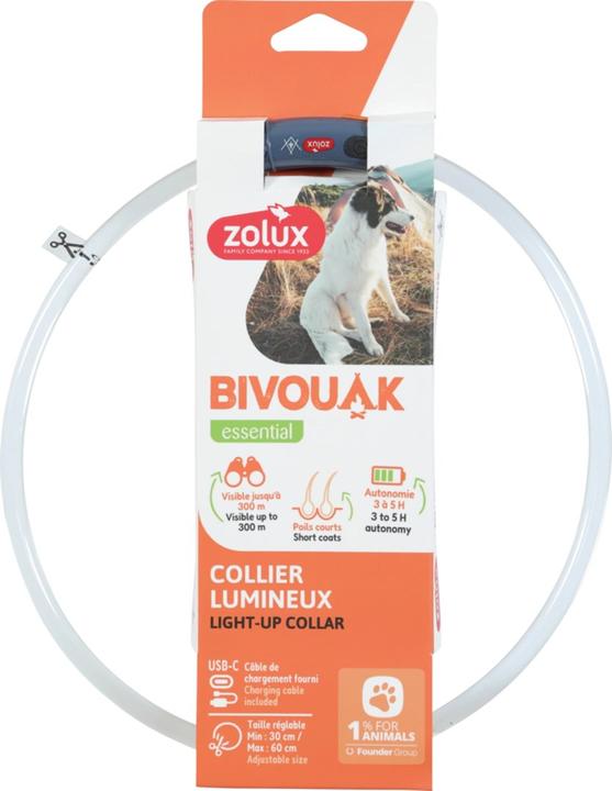 Immagine prodotto Zolux Obroża LED silikonowa BIVOUAK przezro. czer (30, 31, 32, 33, 34, 35, 36, 37, 38, 39, 40, 41, 42, 43, 44, 45, 46, 47, 48, 49, 50, 52, 54, 56, 58, 60, Cane, Generale)