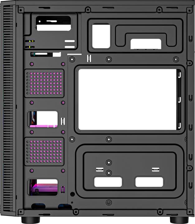 Actual product image Gembird Gaming ARGB case Fornax 500 bl (ATX, Mini-ITX, mATX, uATX)