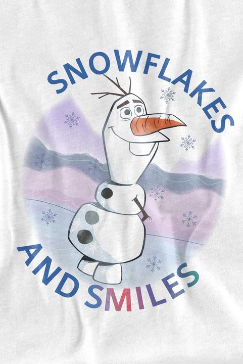 Actual product image Disney Frozen Childrens/Kids Olaf Snowflakes And Smiles T-Shirt (140)