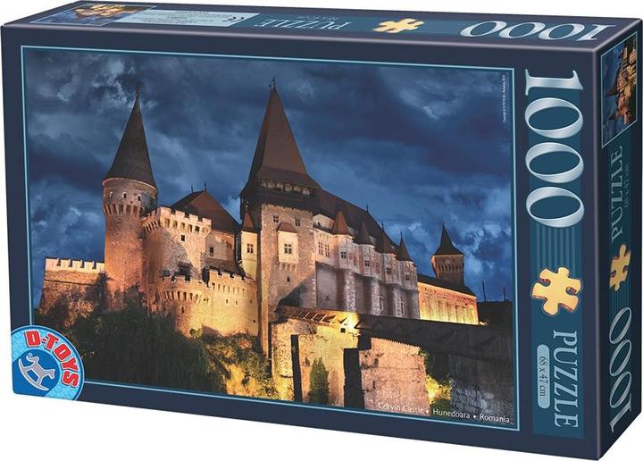 Produktbild D-Toys Puzzle 1000 Rumänien, Corvinus Castle bei Nacht (1000 Teile)