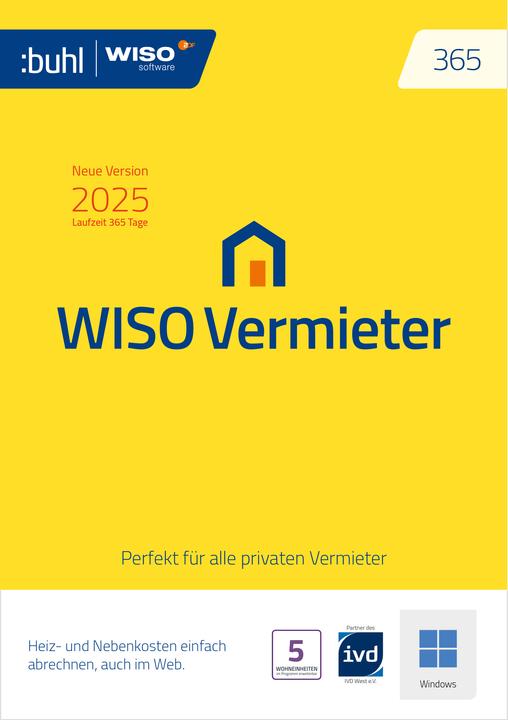 Buhl Data Service WISO Vermieter 2025 Download Code (1 User, 1 Geräte/User, unbegrenzt)