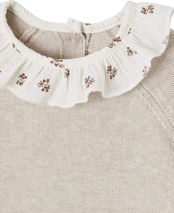 Actual product image Vertbaudet Baby jumper with floral collar (62)