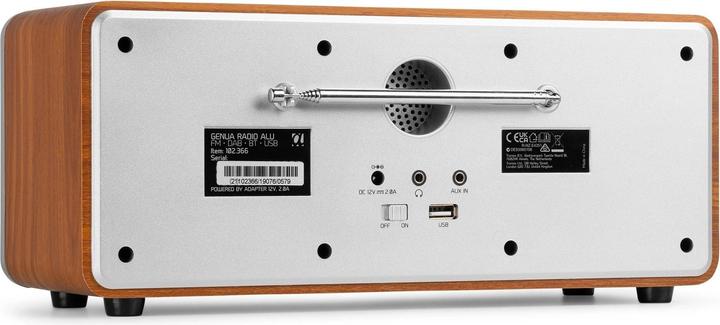 Produktbild Audizio DAB+ Radio Genua Silber, Radio Tuner: FM, DAB+ (FM, DAB+, Bluetooth)