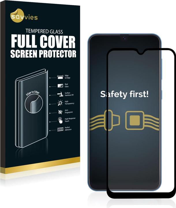 Productafbeelding Savvies Schermbeschermer van volledig gepantserd glas (1 Stuk, Samsung Galaxy A20)