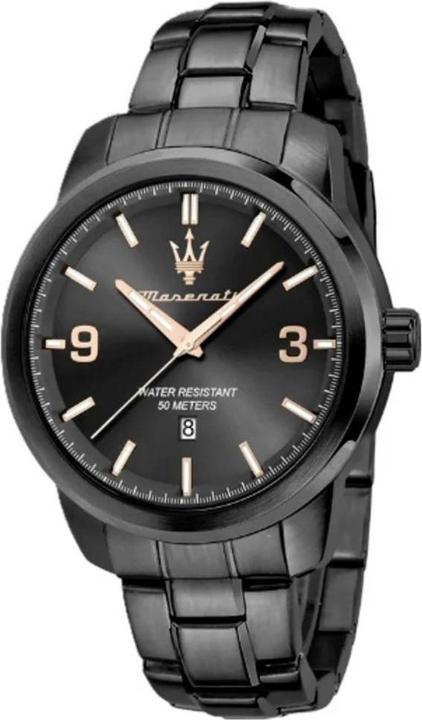 Actual product image Maserati Quarz Armbanduhr R8853121010 Grau Gehäusematerial=Edelstahl Material ( (Analogue wristwatch, 44 mm)