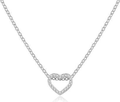Immagine prodotto Beneto Incantevole collana in argento con zirconi AGS1283 / 47L (catena. ciondolo) (L)