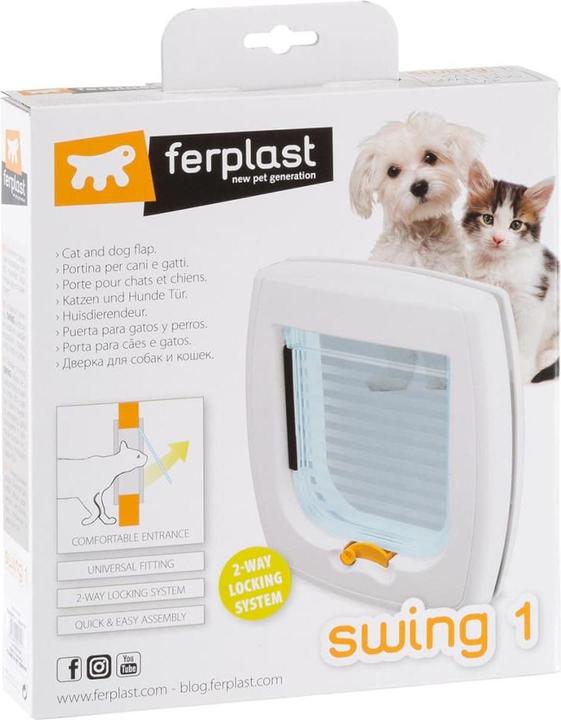 Image du produit Ferplast Cat door Swing 1SB 2-way white (Chatière manuelle)