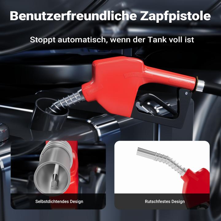 Produktbild Wiltec 120l mobile Tankanlage 12V Pumpe Kraftstoffbehälter Dieseltankstelle