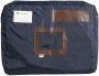 Actual product image Alba Bench bag "POCSOU B" with stretch pleat, made of nylon, blue zip, sender window, dimensions: (W)420 (1 x)
