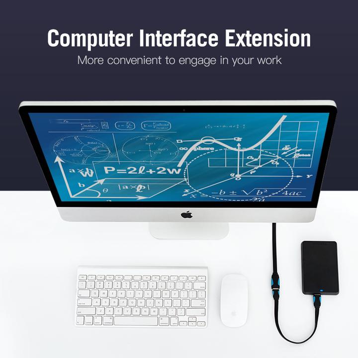 Immagine prodotto Vention Estensore USB 3.0 a tariffa flat VAS-A13-B200 2m nero (2 m, USB 2.0)