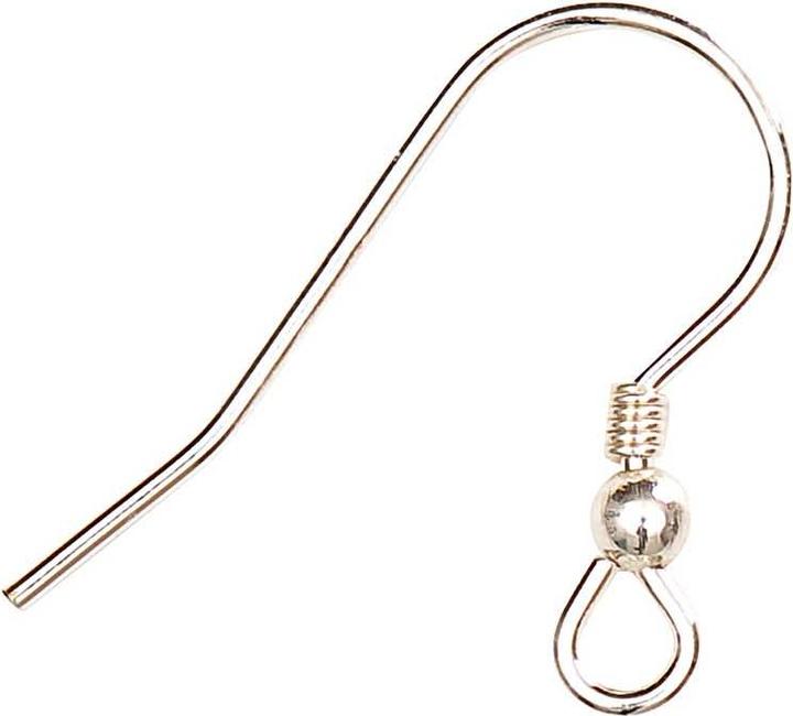 Rico Ohrhaken silber 20 x 15 mm, Stk., 925er Sterling (925er Sterling Silber)