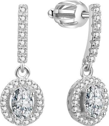 Beneto Silver earrings with zircons TAGUP1647S (L)