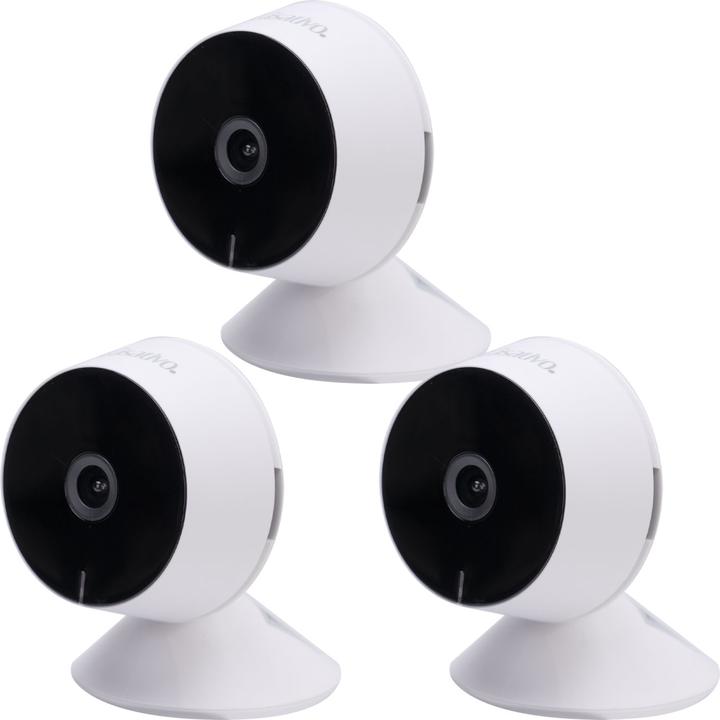 Image du produit Casativo Lot de 3 caméras de surveillance IP Full-HD, vision nocturne IR intelligente (1920 x 1080 Pixels)