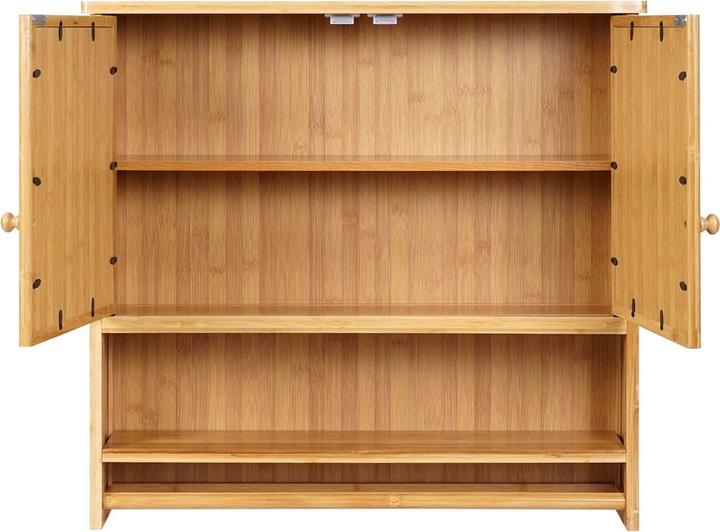 Actual product image Mendler Mirror cabinet HWC-B18, bamboo 62x66x15cm (62 x 66 x 15 cm)