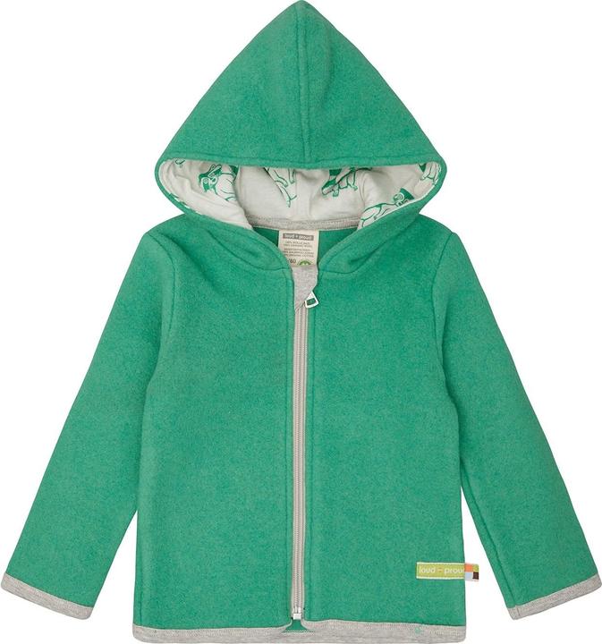 Actual product image loud + proud Wool fleece jacket with hood (86)