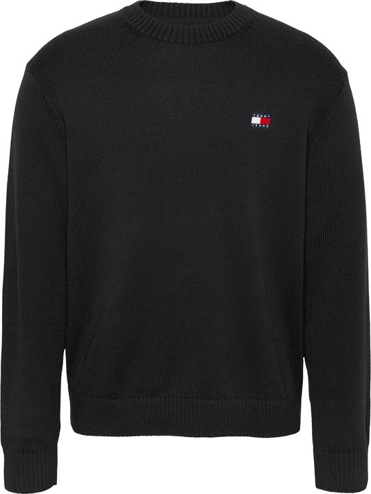 Produktbild Tommy Hilfiger Tommy Jeans Regular Badge Wolmix Trui - Zwart - Maat M (M)