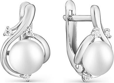 Produktbild JVD Elegant pearl earrings with zircons SVLE0913XH2P100