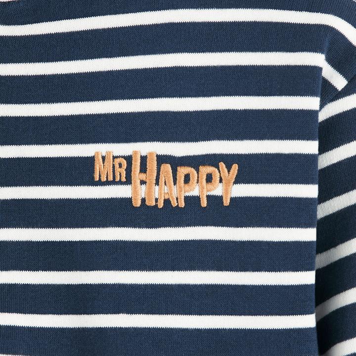 Produktbild La Redoute Collections Streifen-Sweatshirt mit Henley-Ausschnitt (94)