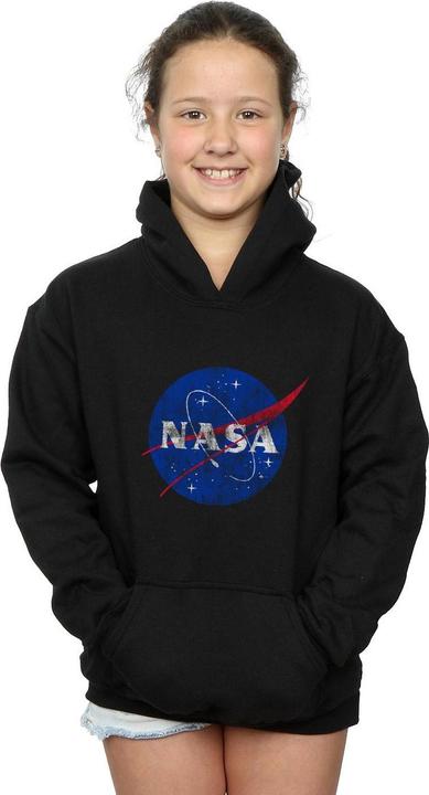 Produktbild Nasa Classic Insignia Logo Distressed Kapuzenpullover Mädchen (140, 146)