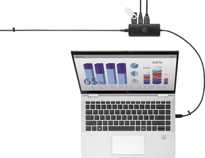 Actual product image HP Travel Hub G2 - Port (USB-C)