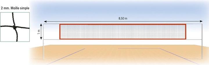 Produktbild Hasbro Beachvolleyball-Netz 2 mm Polyamid Tremblay