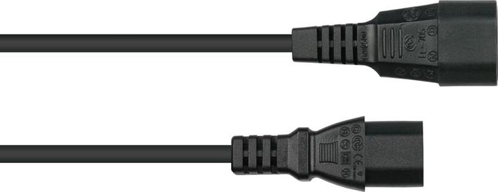 Produktbild Kabelmeister Kaltgeräteverläng. Stecker C14/C13 schw. 0,5m (0.50 m, C13)